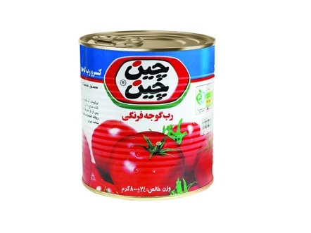 قیمت خرید رب گوجه فرنگی چین چین مقدار 800 گرم عمده به صرفه و ارزان